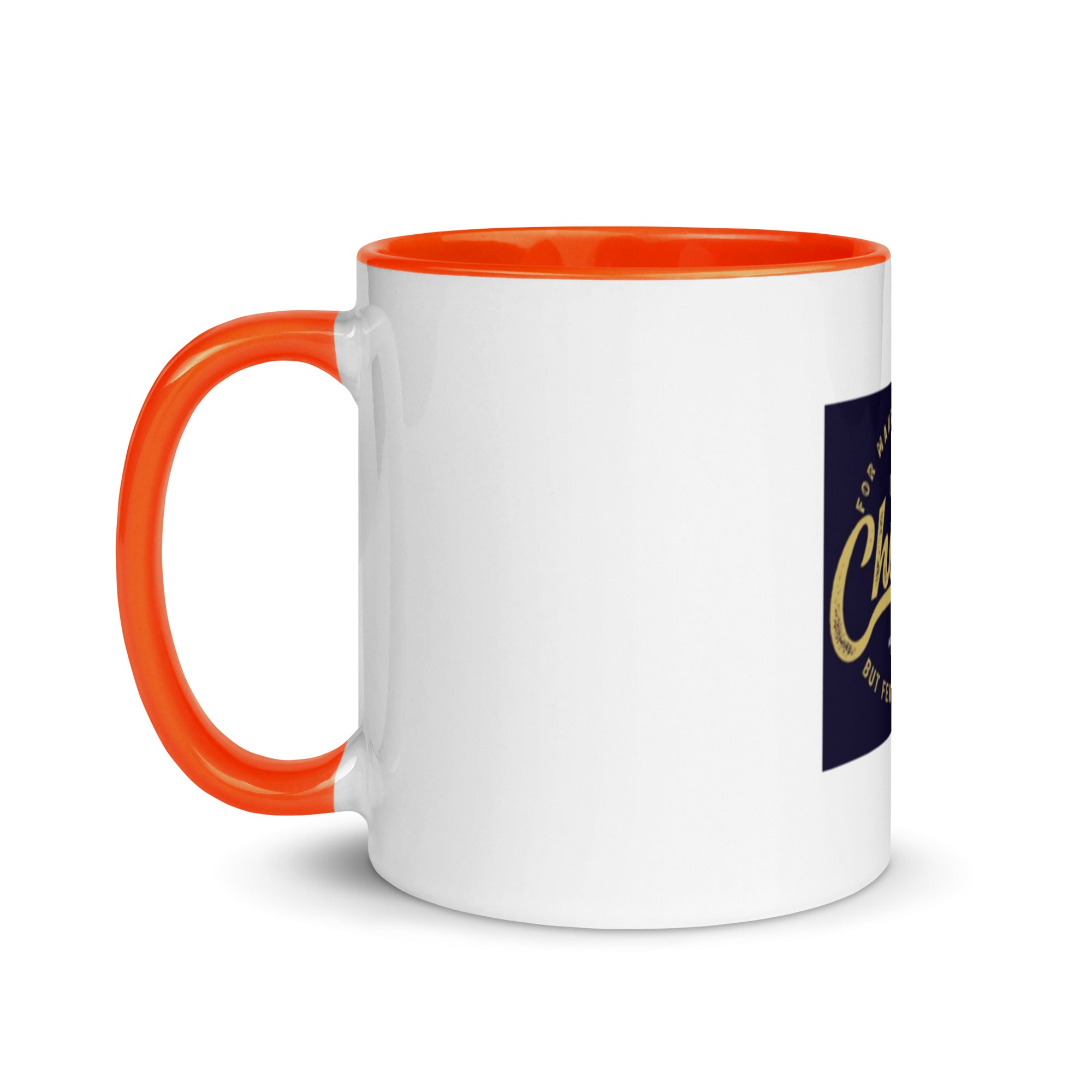 Custom Religious Coffee Mug with Color yellow gold Inside