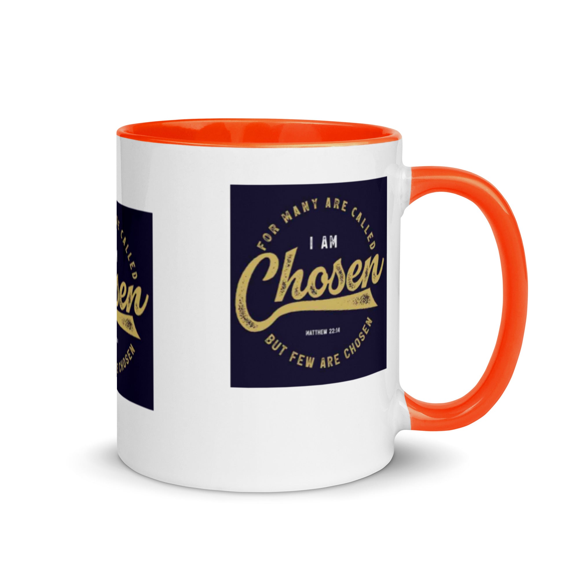 Custom Religious Coffee Mug with Color yellow gold Inside