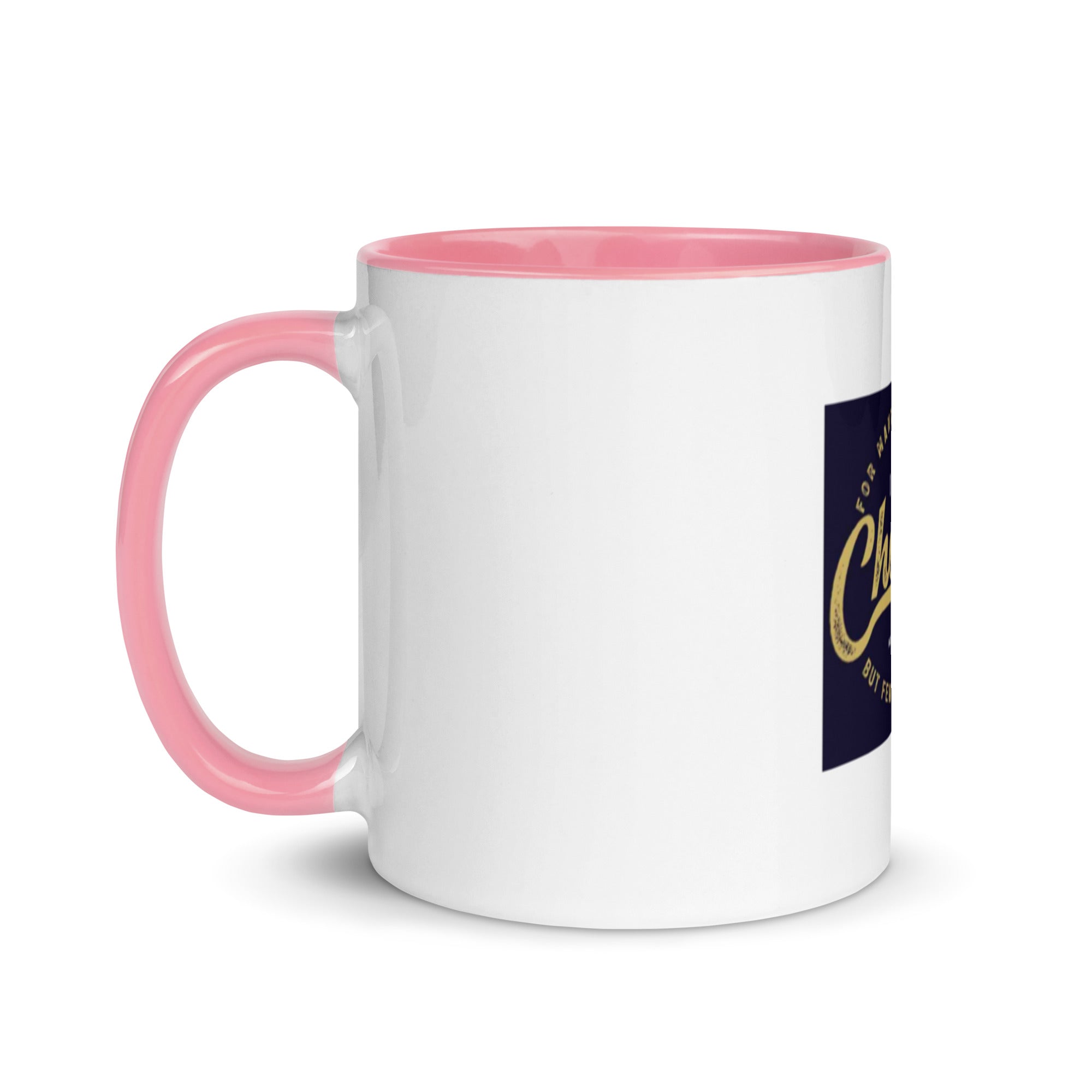 Custom Religious Coffee Mug with Color yellow gold Inside