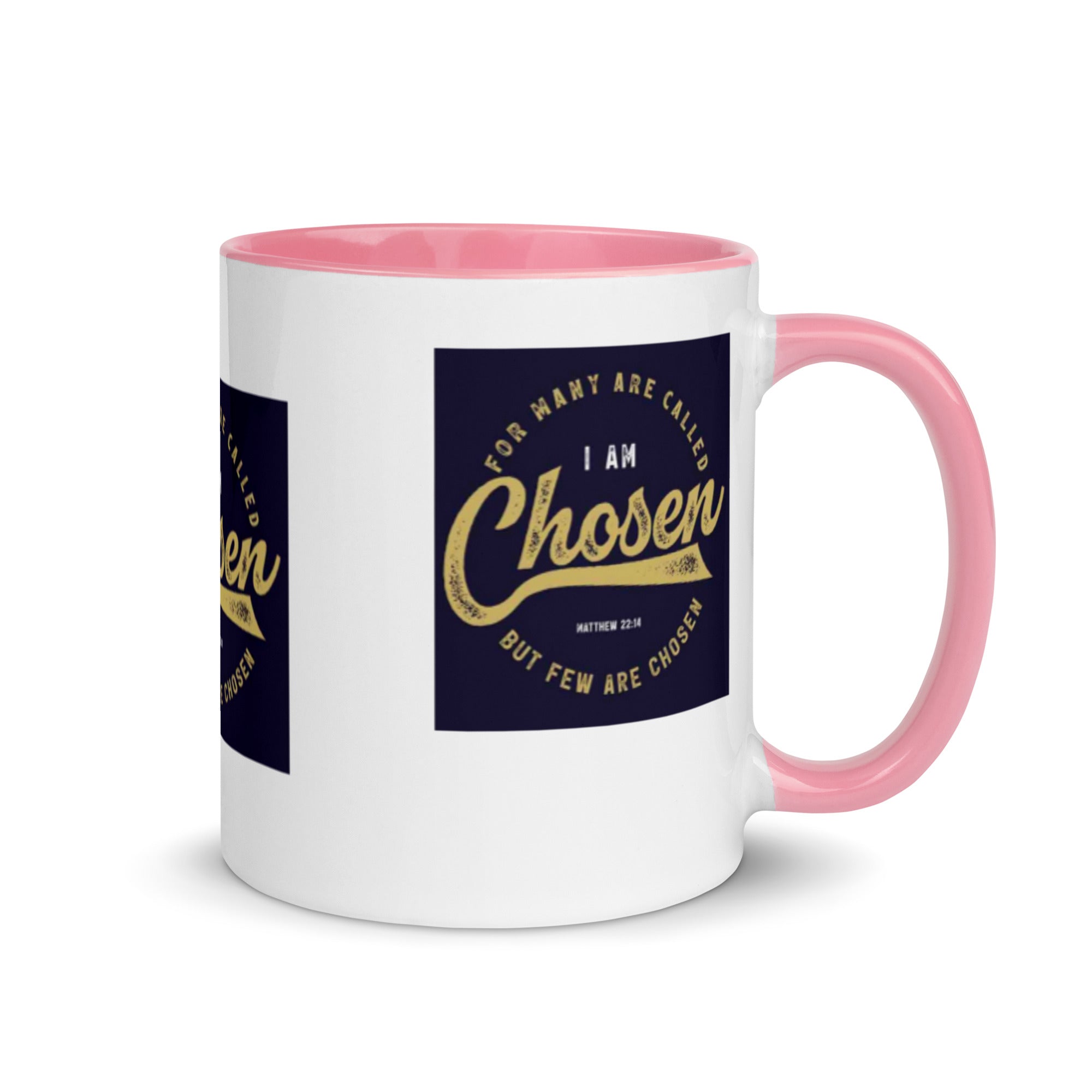 Custom Religious Coffee Mug with Color yellow gold Inside