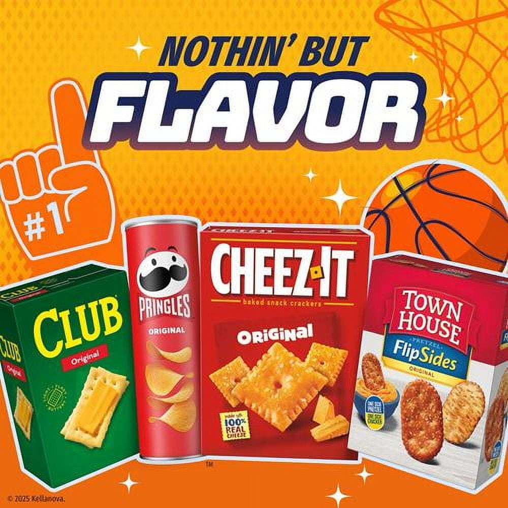 Pringles Potato Crisps Chips, Lunch Snacks, On-The-Go Snacks, Party Stack, Original, 6.8Oz Can (1 Can) - Pack of 2