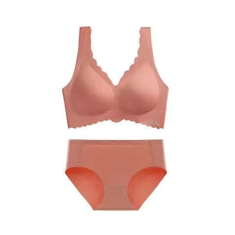 Women's Seamless Sexy Bra Fashion Push-Up Bra Without Steel Ring Underwear Push-Up Bra With Padded Top Black Underwear