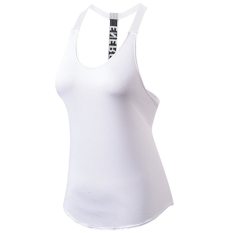 2023 Gym Tops Women's Sports Top Letter Backless Shirts Sleeveless Yoga Tops Fitness Running Quick Dry Tank Crop Top