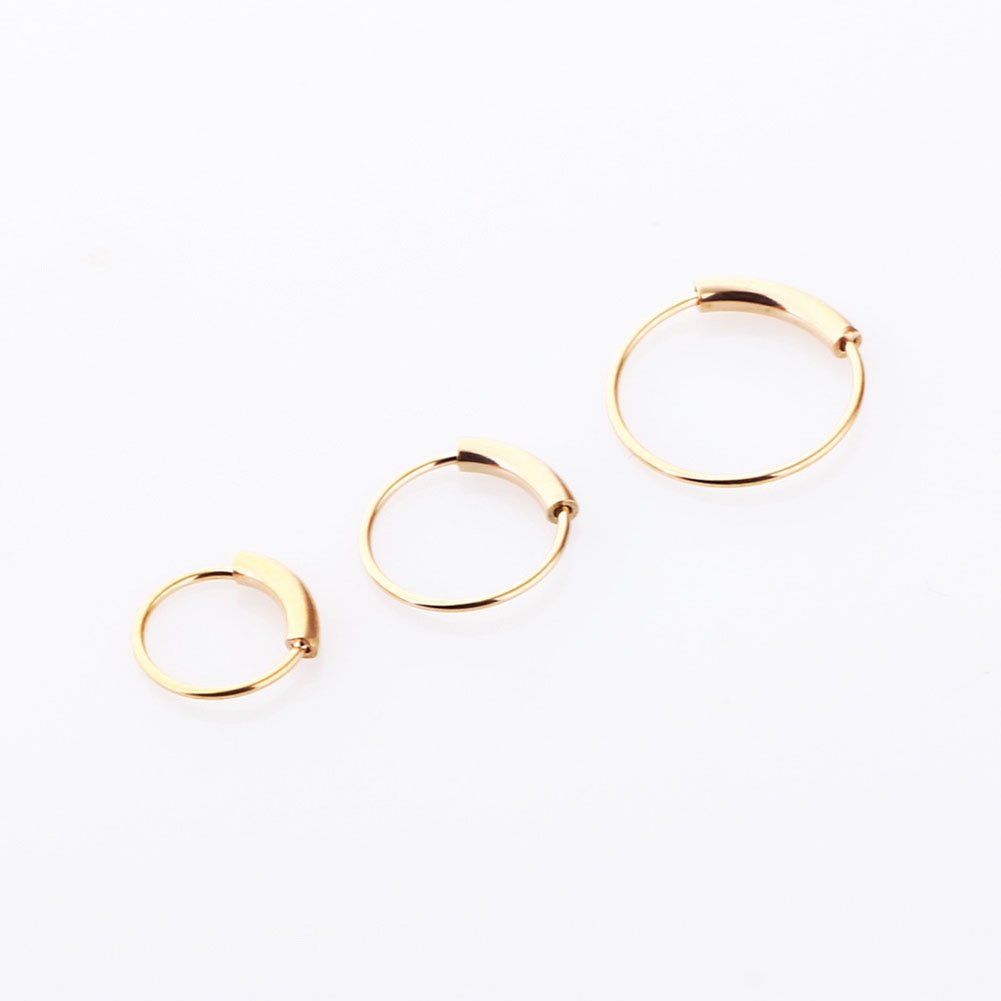 Fashion Surgical Steel Nose Hoop Nose Ring Stud Punk Style Body Piercing Jewelry Nose Lip Cartilage Tragus Helix Ear Piercing - Jeglowstore