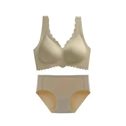 Women's Seamless Sexy Bra Fashion Push-Up Bra Without Steel Ring Underwear Push-Up Bra With Padded Top Black Underwear