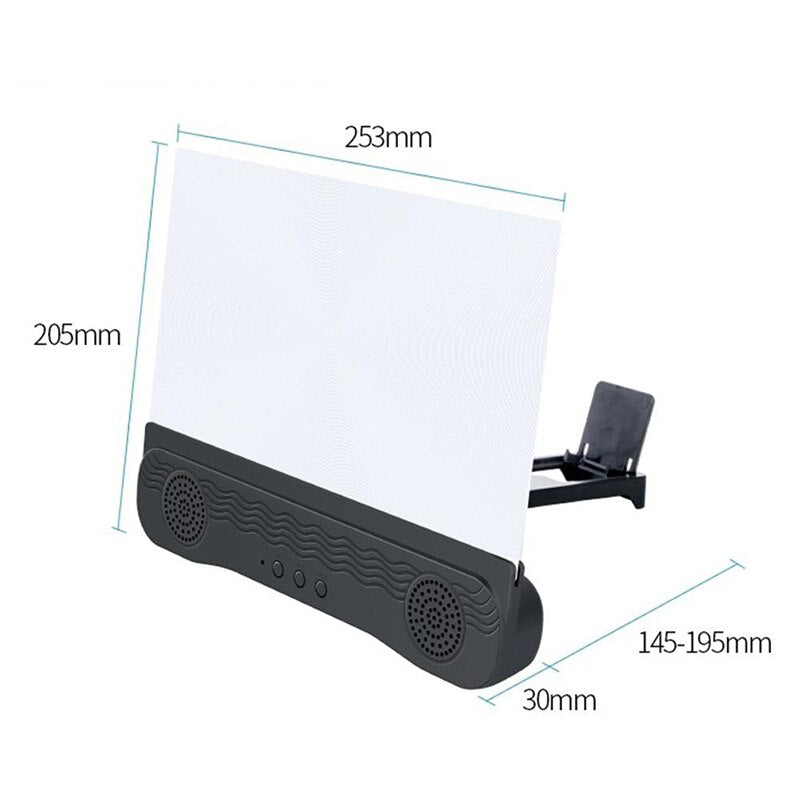 2021 New 4 In 1 K9 Anti-Ultraviolet Bluetooth Speaker 14 Inch  HD Mobile Phone Screen Amplifier Holder  emergency power supply