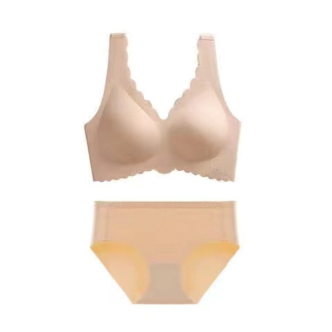Women's Seamless Sexy Bra Fashion Push-Up Bra Without Steel Ring Underwear Push-Up Bra With Padded Top Black Underwear