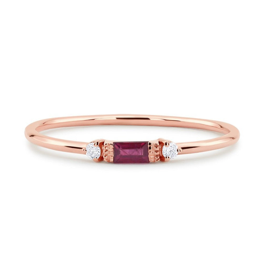 Thin Dainty Stacking Rings For Women Elegant Mini 3 Color Crystal Zircon Tiny Eternity Stacking Ring Fashion Jewelry KCR065