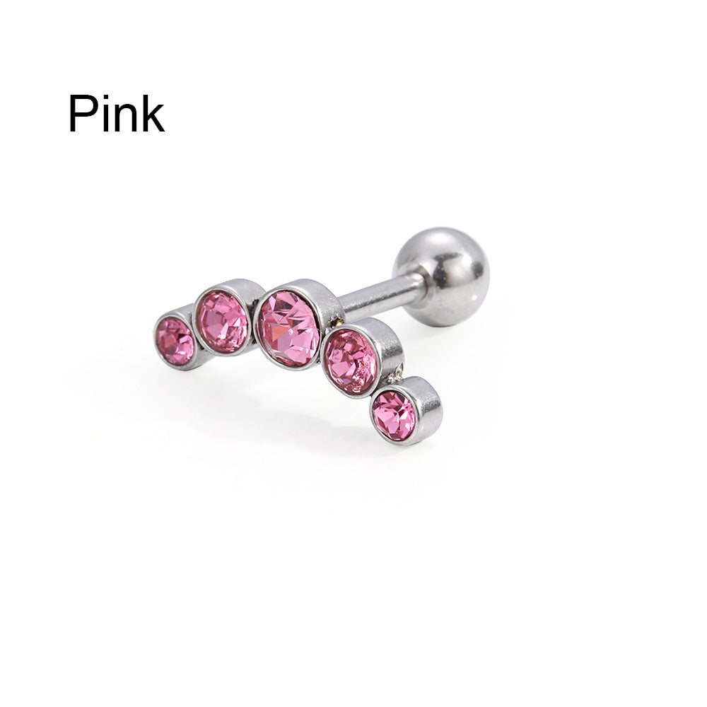 1PC Cartilage Helix Tragus Ear Piercing Punk Rock Ear Nail Piercing Accessories Ear Stud Earrings Body Jewelry Accessories