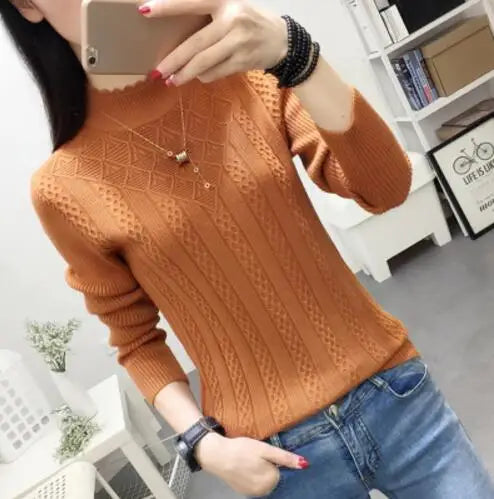 Women’s Half-High Collar T shirt - Jeglowstore