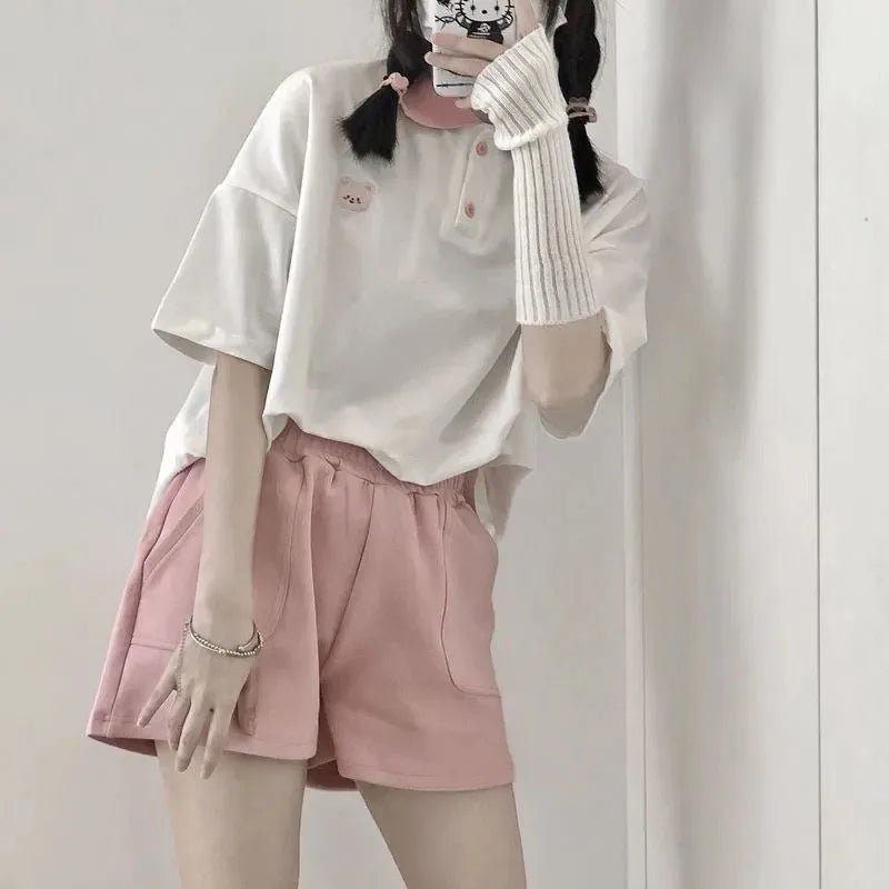 Women’s Cute Cotton Polo T-Shirt - Jeglowstore