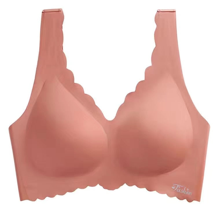Women's Seamless Sexy Bra Fashion Push-Up Bra Without Steel Ring Underwear Push-Up Bra With Padded Top Black Underwear