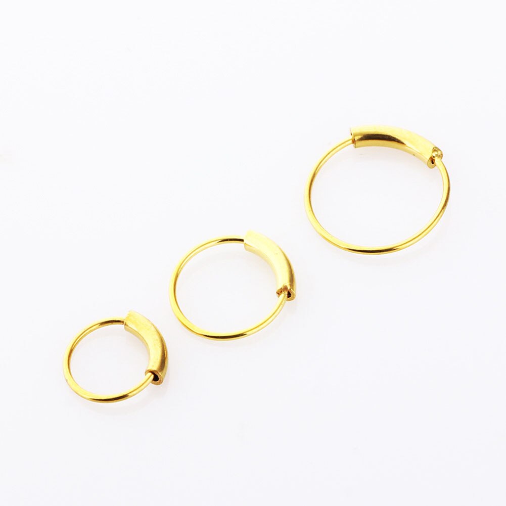 Fashion Surgical Steel Nose Hoop Nose Ring Stud Punk Style Body Piercing Jewelry Nose Lip Cartilage Tragus Helix Ear Piercing - Jeglowstore