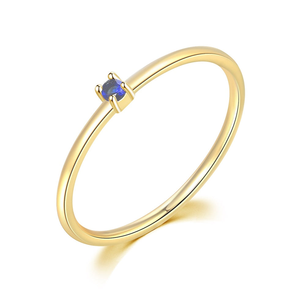 Thin Dainty Stacking Rings For Women Elegant Mini 3 Color Crystal Zircon Tiny Eternity Stacking Ring Fashion Jewelry KCR065