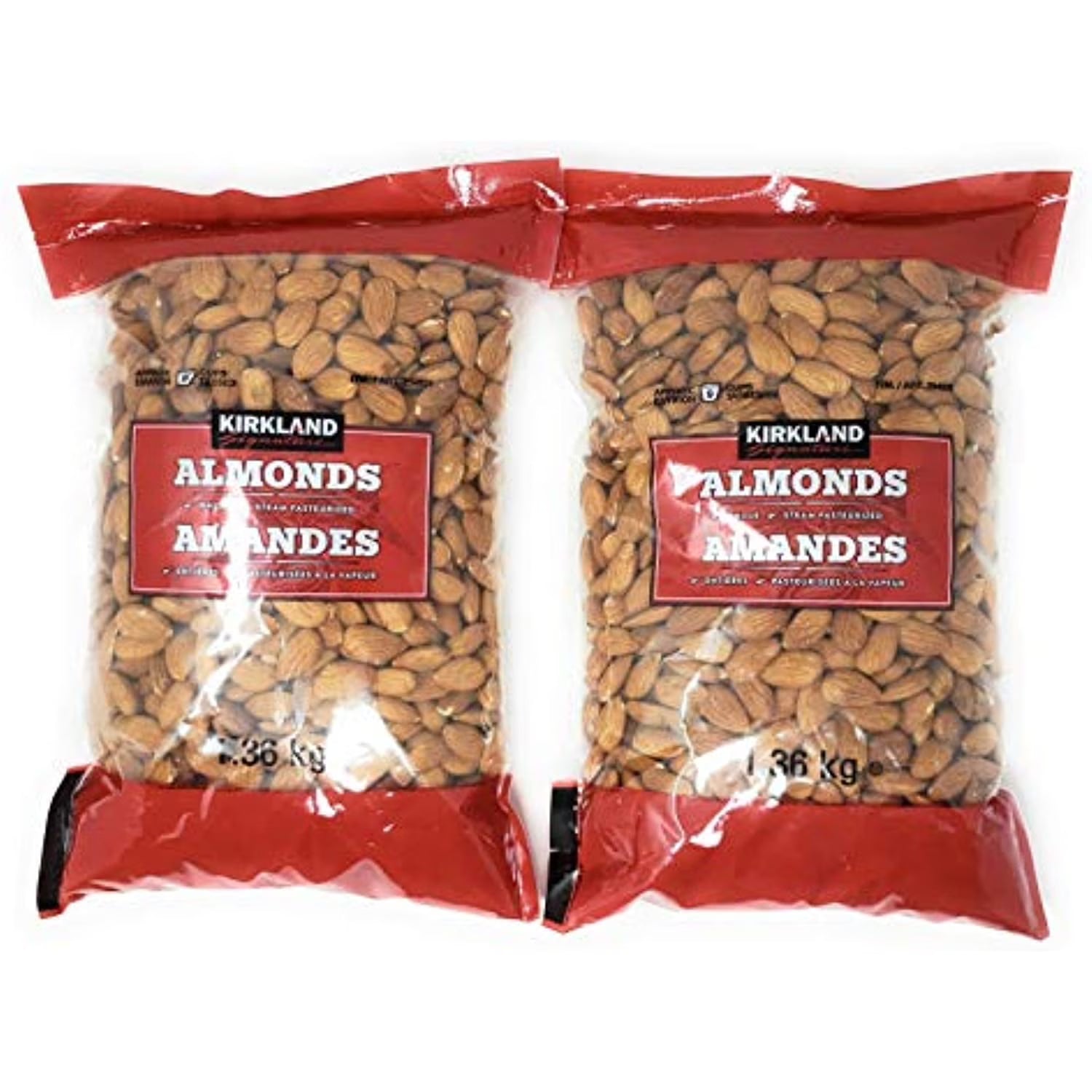 Kirkland Signature Supreme Whole Almonds, 2 Pack (3 Pounds)