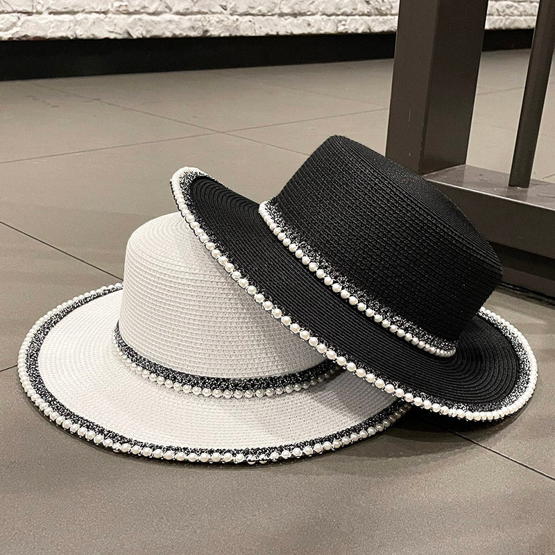 Pearl Ins Women's Spring and Summer Beach Sun Protection Sun Hat