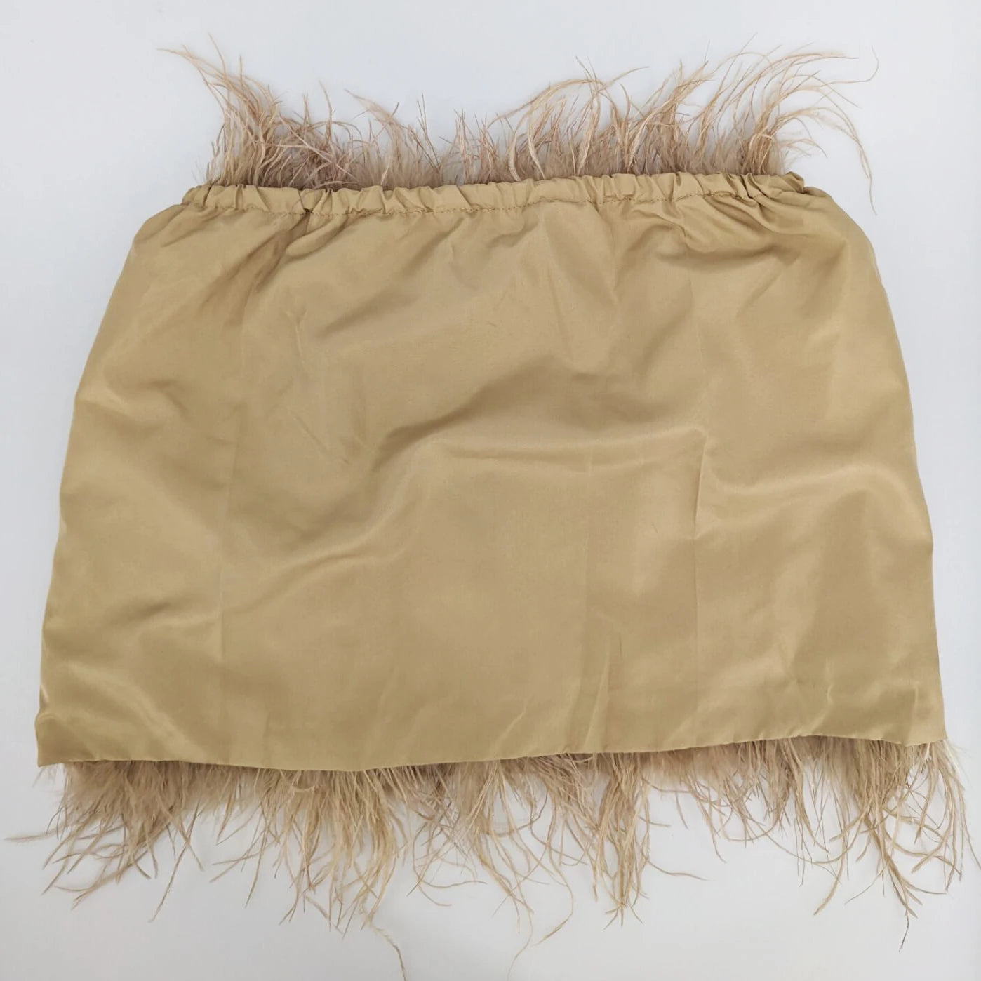 Ostrich Feather Mini Skirt - Jeglowstore