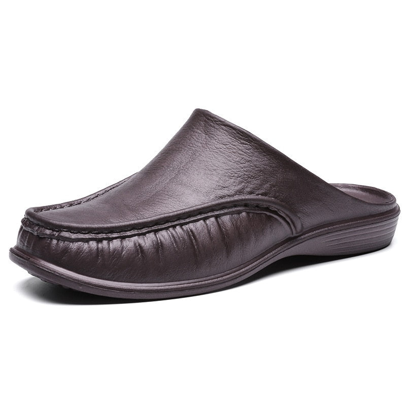 Shoes Men's Slippers EVA Slip on Flats Shoes Walking  Men Half Slipper Comfortable Soft Household Sandals Size 40-47 2023