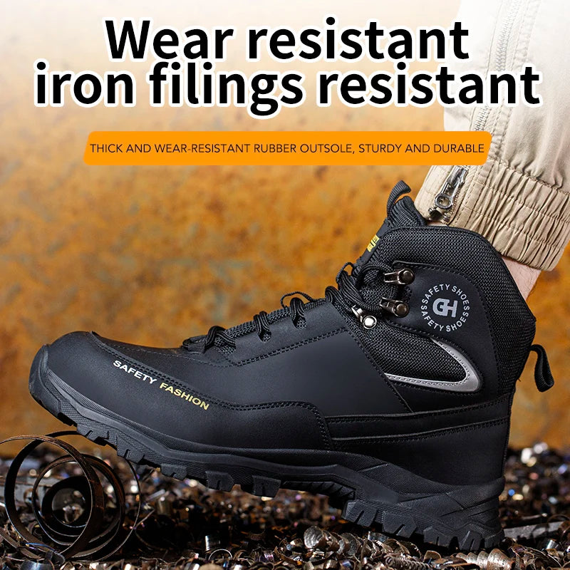 Men’s Waterproof Steel Toe Safety Shoes - Jeglowstore