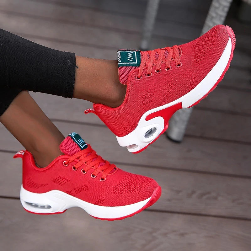 Women’s Breathable Air Mesh Flat Platform Shoes - Jeglowstore
