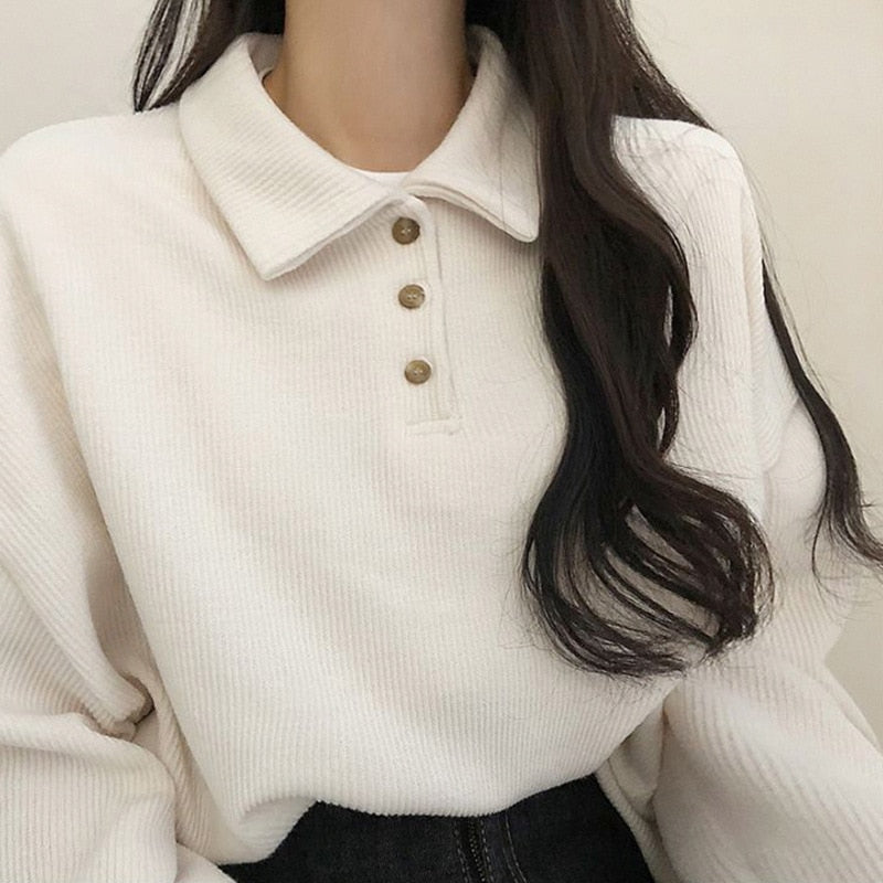 Yasuk Casual Polo T-Shirt Female Pullover