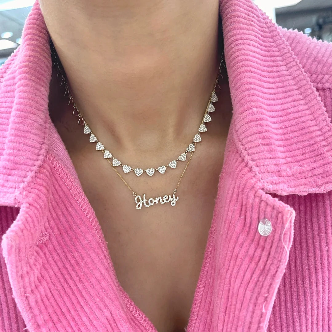 Multi-Heart Link Chain Necklace - Jeglowstore