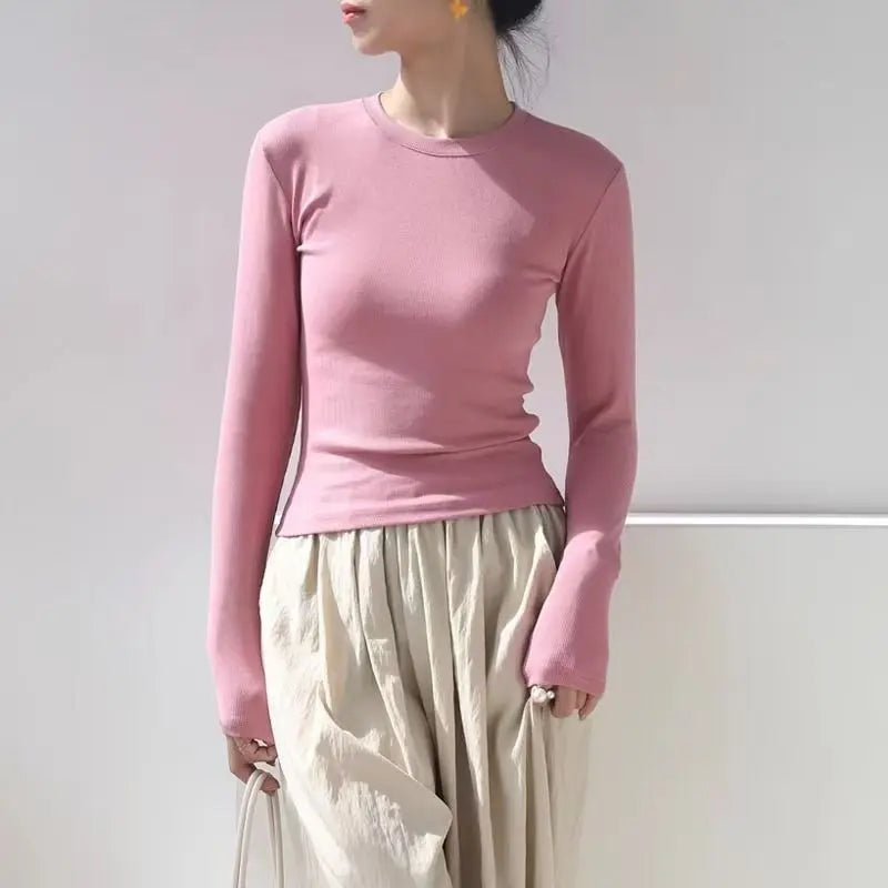 Women’s Basic Long Sleeve T-Shirt - Jeglowstore