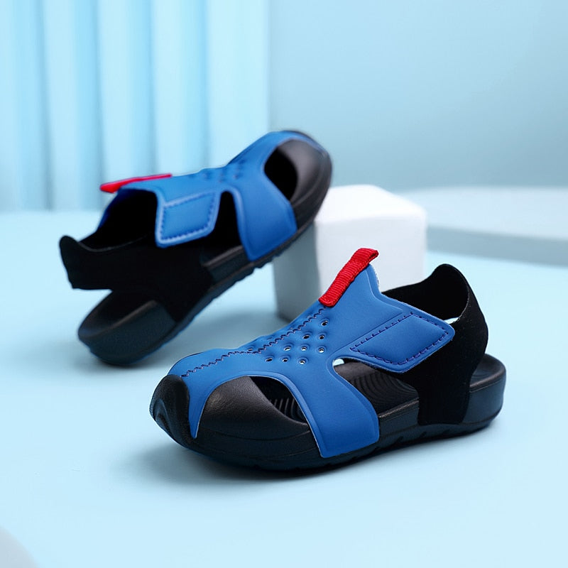 2023 Summer Candy Color Boys Sandals Kids Shoes Beach Mesh Sandalas Fashion Sports Shoes Girls Hollow Out Fashion Sneakers