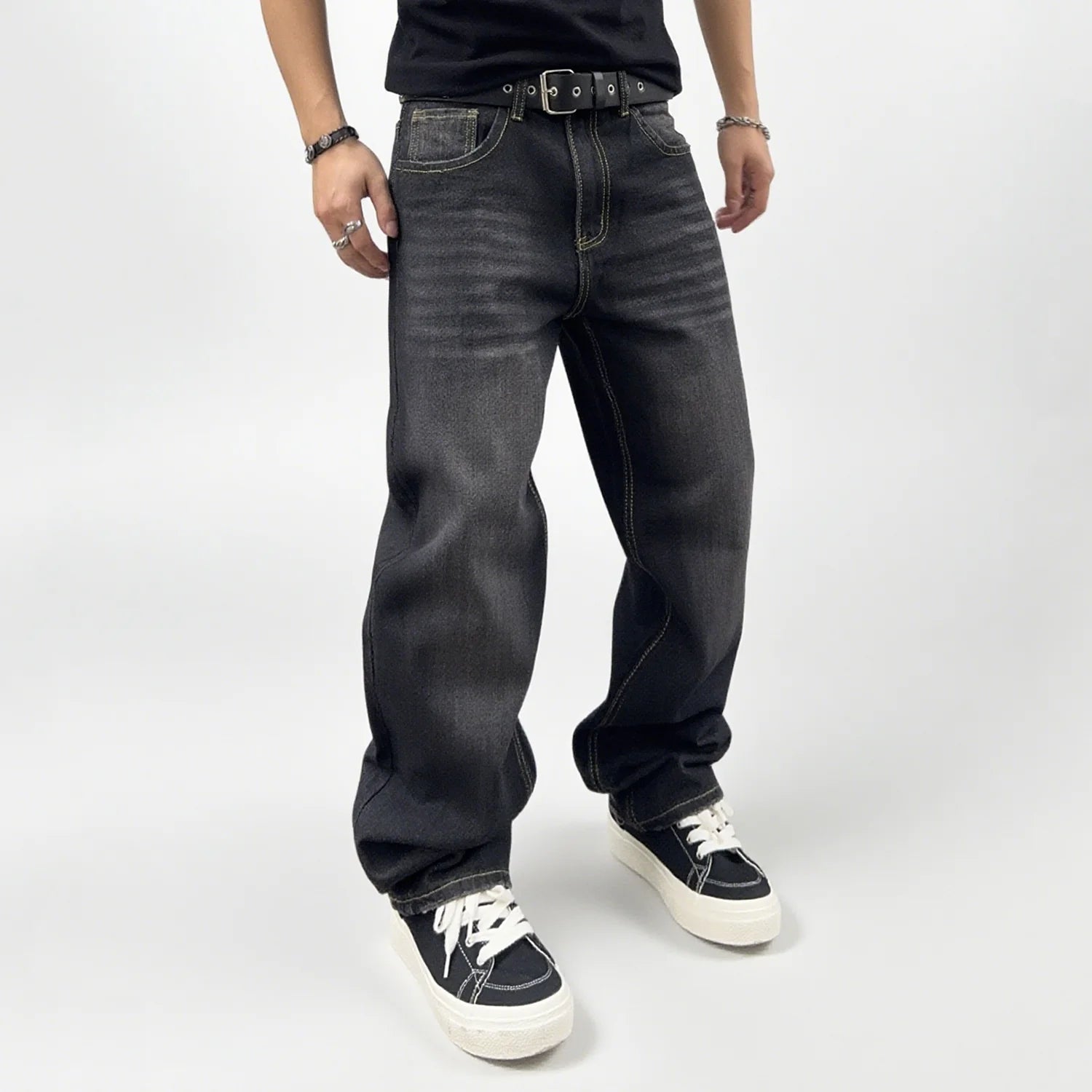 Men’s Classic Loose Denim Jeans - Jeglowstore