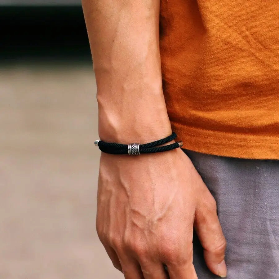 Men’s Adjustable Nylon Cord Bracelet - Jeglowstore