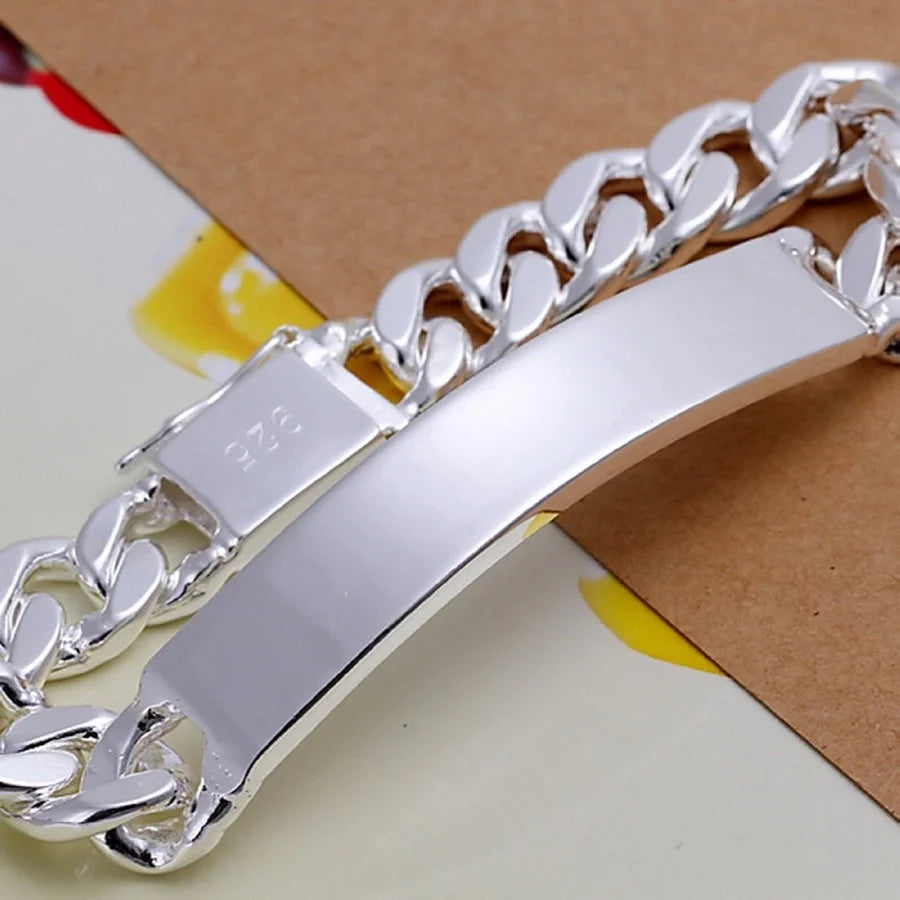 Sterling Silver Geometric Bracelet - Jeglowstore