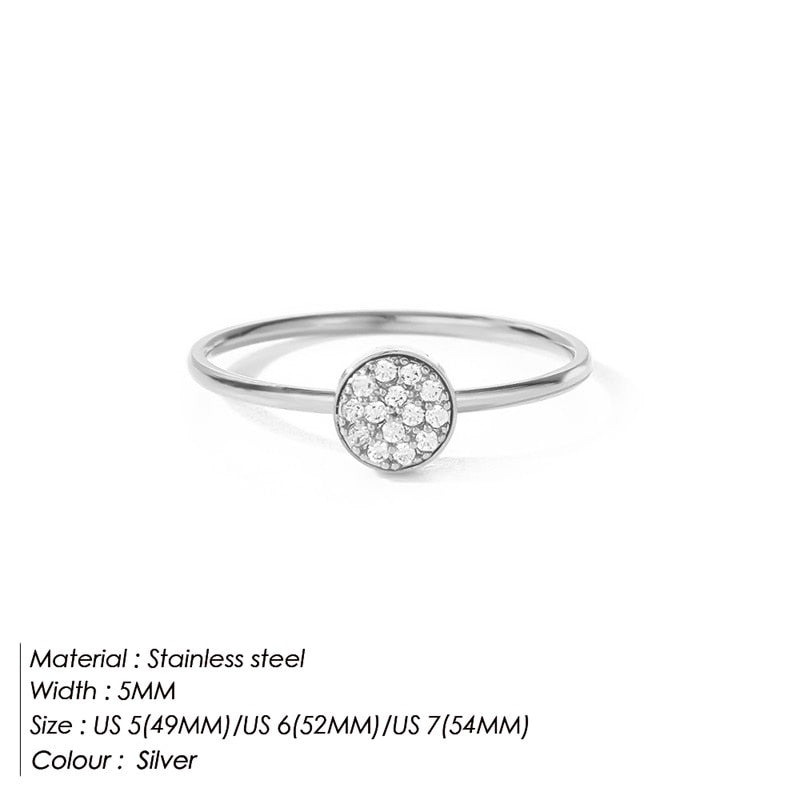 eManco Classic Stainless Steel Rings Gold Color Couple For Women And Men Wedding  Fashion Style Jewelry