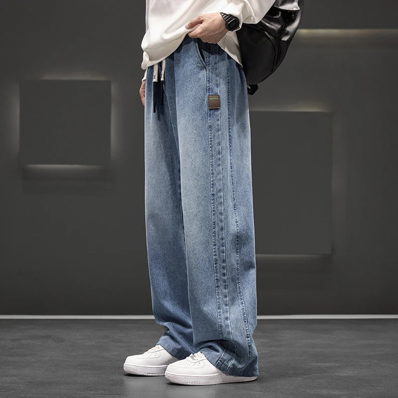 Men’s Plus Size Wide Jeans - Jeglowstore