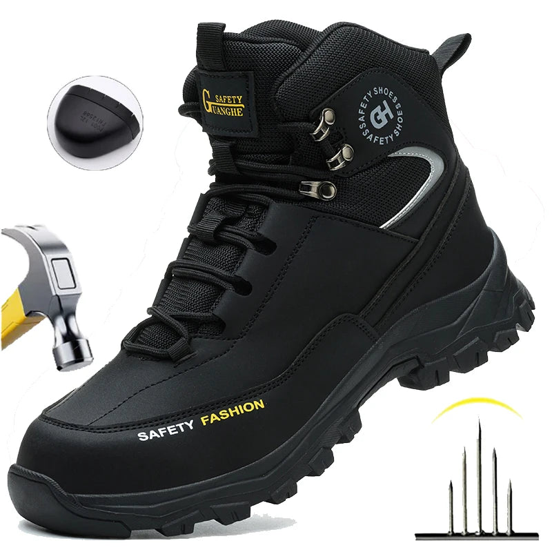 Men’s Waterproof Steel Toe Safety Shoes - Jeglowstore