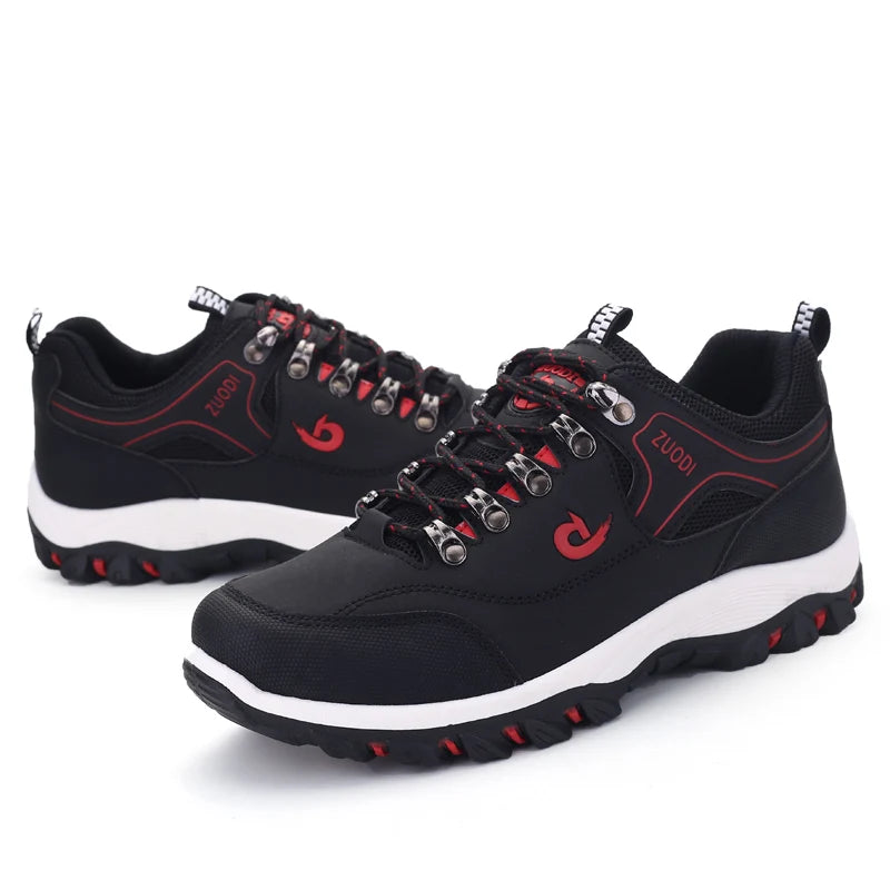 Men’s Lightweight Leather Casual Sneakers - Jeglowstore