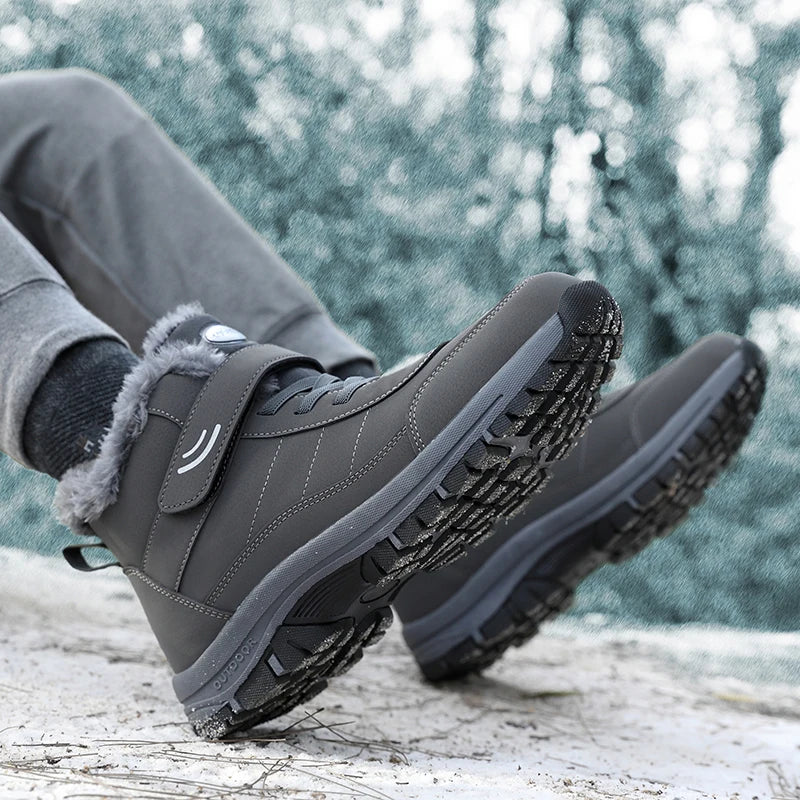 Men’s Fur-Lined Winter Snow Shoes - Jeglowstore