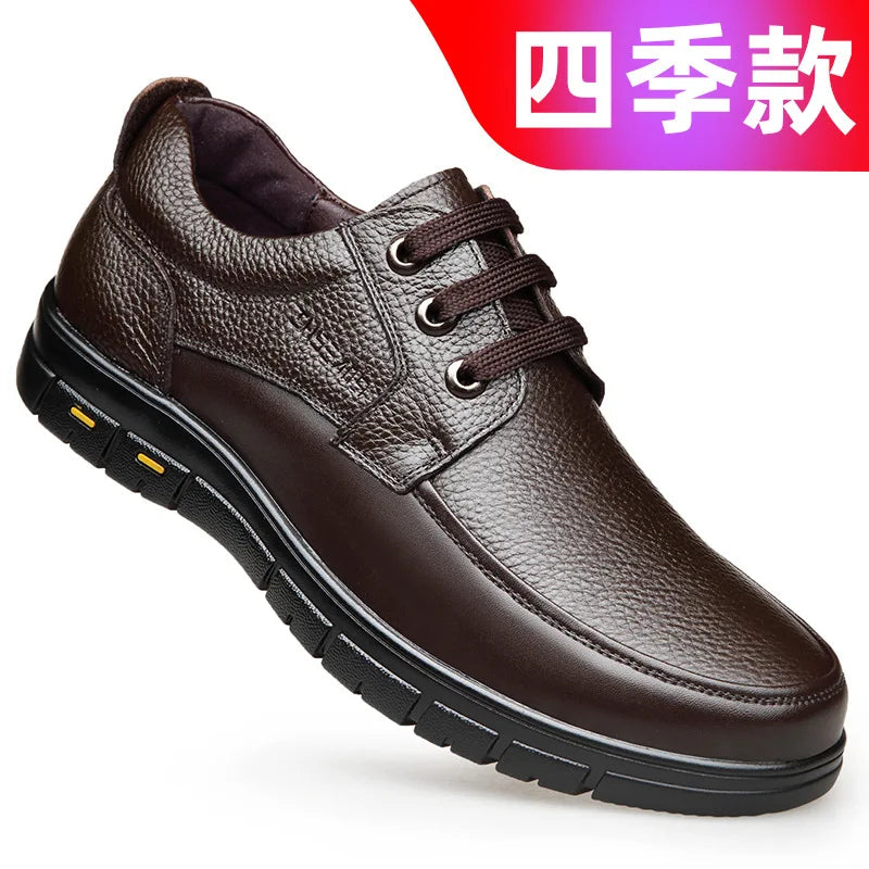 Men’s Genuine Leather Lightweight Casual Loafers - Jeglowstore