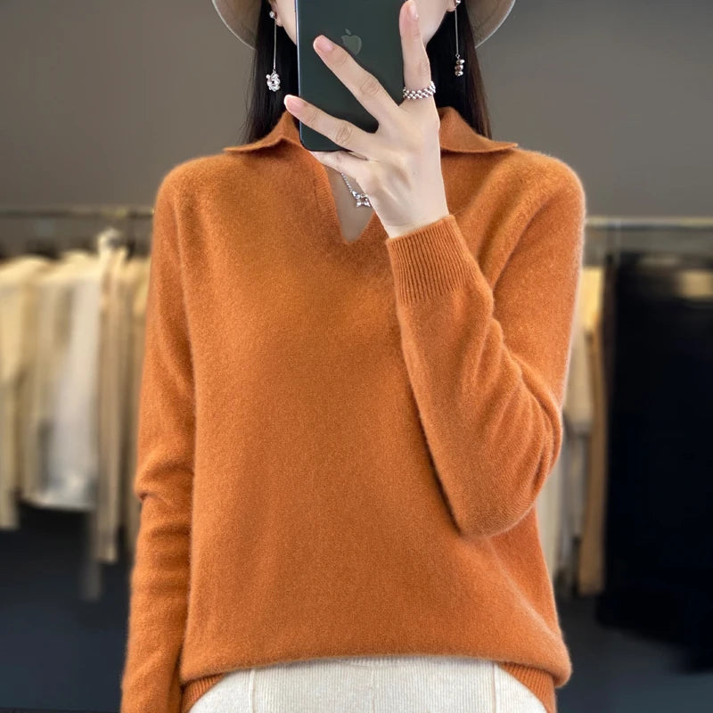 Women’s Loose Fit Wool T shirt - Jeglowstore