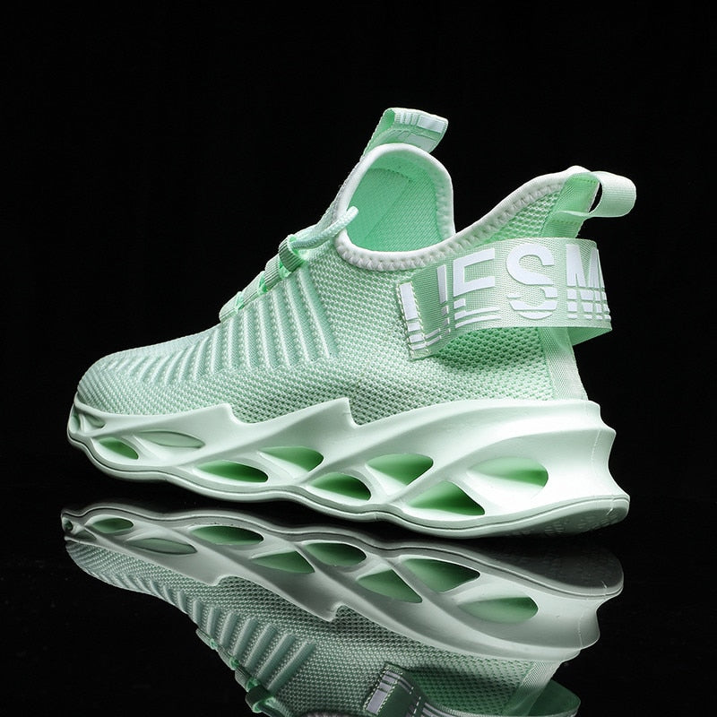 Sneakers Men Mesh Breathable Running Sport Shoes Unisex Light Soft Thick Sole Hole Couple Shoes Athletic Sneakers Women Shoes