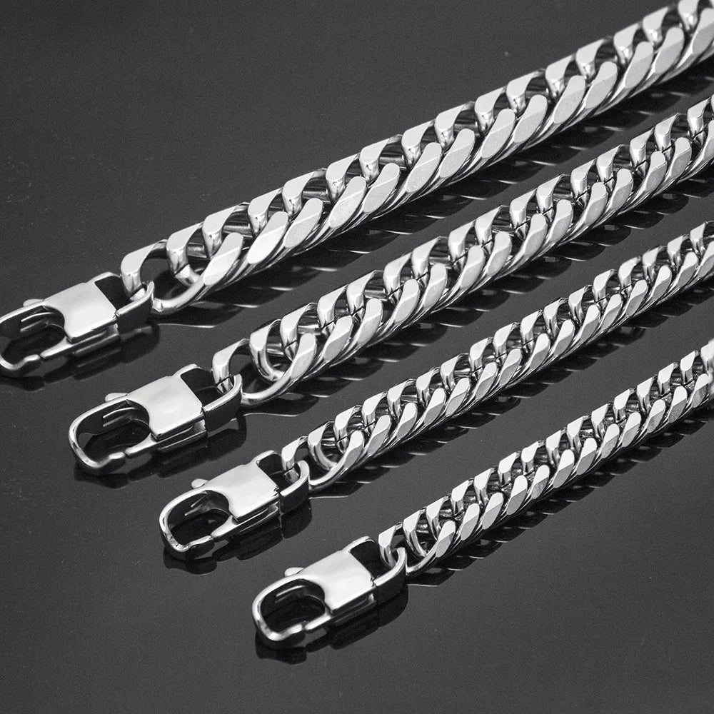 Box Lock Cuban Chain Bracelet - Jeglowstore
