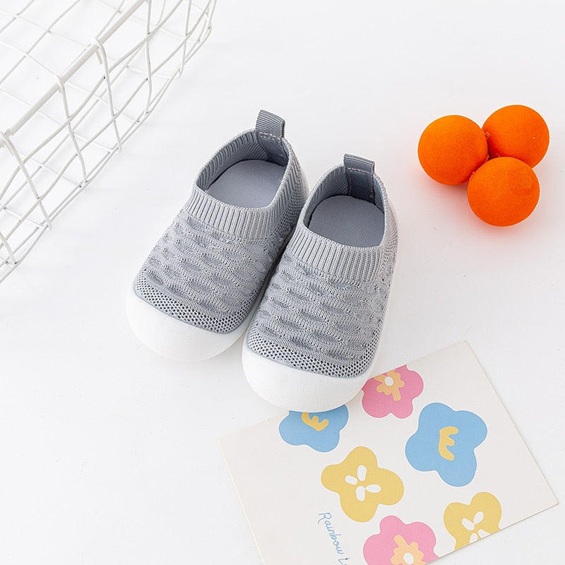 Spring Popular New Baby Shoes Mesh Knit Breathable Kid Girls Boys 0-3T Summer Slip-On Casual Sneakers Toddler Non-Skid Prewalker - Jeglowstore