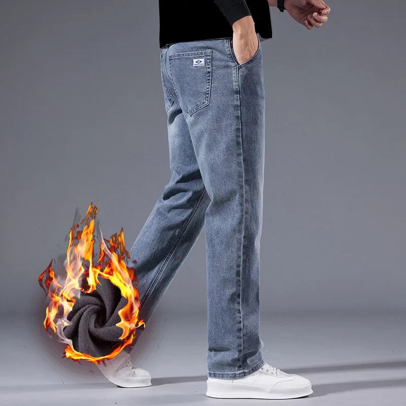 Men’s Business Casual Winter Jeans - Jeglowstore