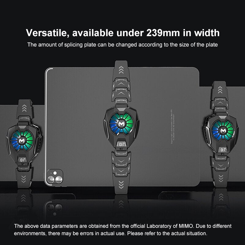Tablet Cooler for iPad Flat Computer Live PUBG Game Fast Cooling Device Semiconductor Refrigeration PAD Tablet Radiator with LED