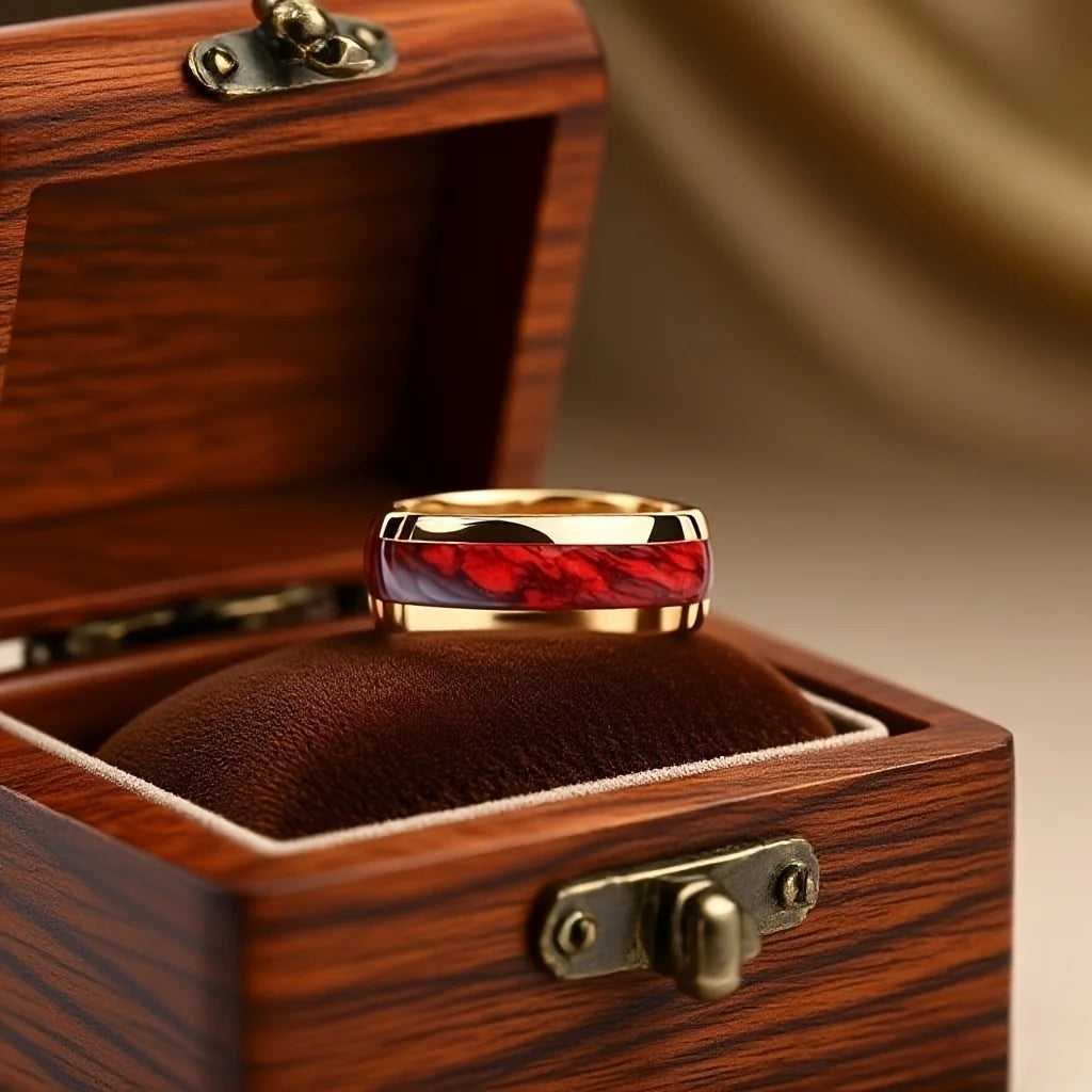 Stainless Steel Wedding & Engagement Ring - Jeglowstore