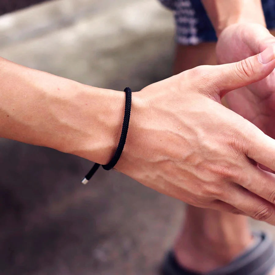 Men’s Adjustable Nylon Cord Bracelet - Jeglowstore