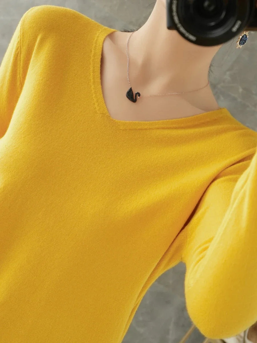 Women’s Cashmere-Style Knit T shirt - Jeglowstore