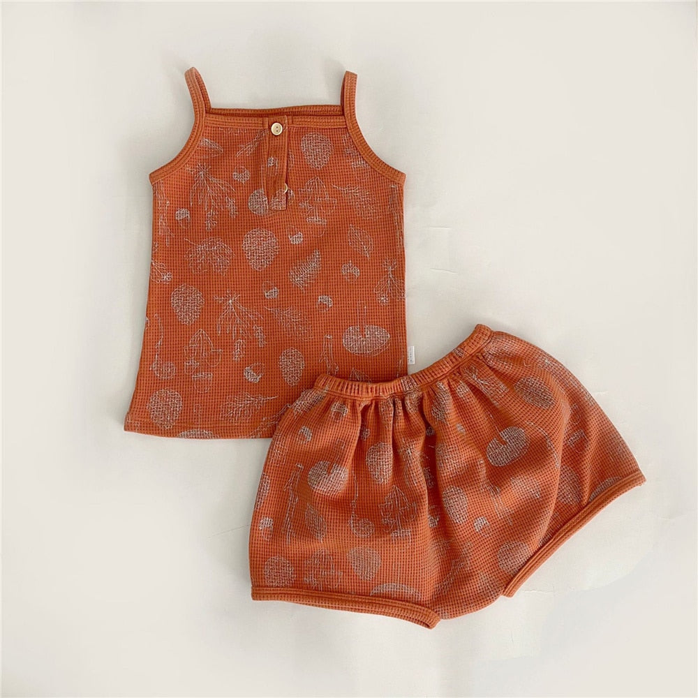 2pcs Baby Boys Girls Outfits Sets Summer Fashion Short Sleeve Kids T-shirts + Shorts Cotton Baby  Clothing