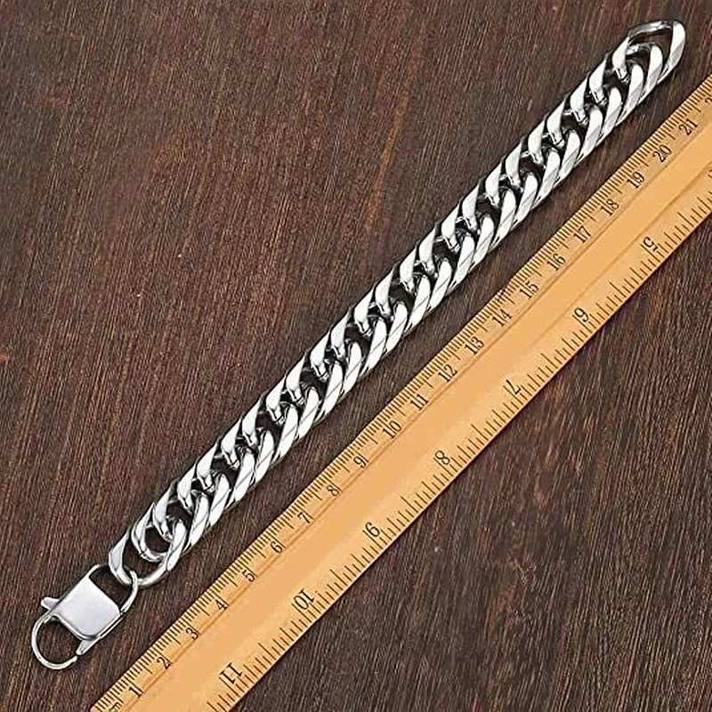 Box Lock Cuban Chain Bracelet - Jeglowstore