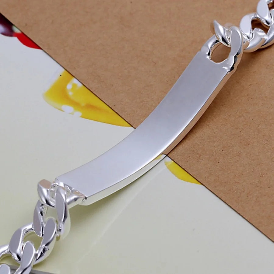 Sterling Silver Geometric Bracelet - Jeglowstore