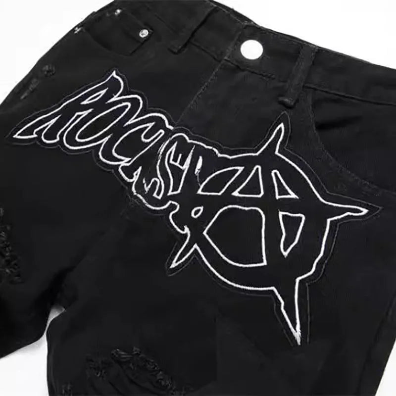 Men’s Vintage Ripped Denim Pants - Jeglowstore